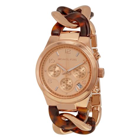 michael kors watch runway twist rose gold|Michael Kors Women's Runway Gold.